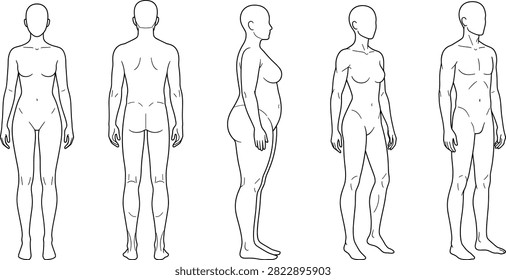 Set diverse human body