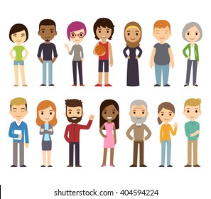 Hand Drawn Crowd Of People Cartoon Illustration HighRes Vector Graphic   Getty Images