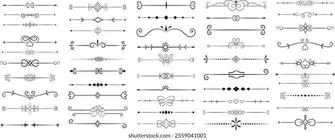A set of divider decoration element