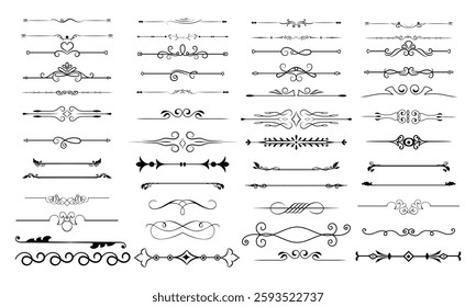 A set of divider Free vector floral dividers decoration element