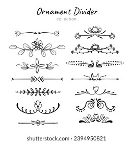 set divider ornament collection in black colour	
