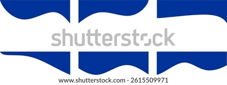 Set of dividers shape templates. Modern separator header for website and app. Bottom Letterhead Divider Templates, Business Separator Footer Illustration Set Vector