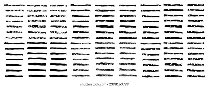 Set of Dividers Vectors Silhouettes
