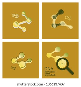 Set of DNA design over white background,vector illustration.