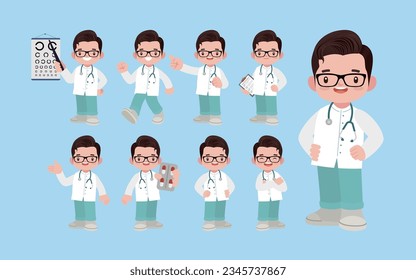 ArzSet mit unterschiedlichen Posen