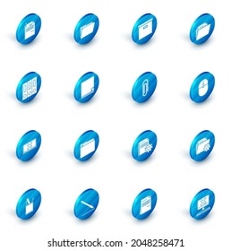 Establecer carpeta de documento, caja de cartón, carpetas de Office con papeles y documentos, pantalla de marca transversal de portátil, archivo, ratón de ordenador e icono de clip de papel. Vector