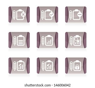 set of document icon, vector 