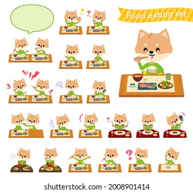 A set of Dog boy about meals.It's vector art so it's easy to edit.