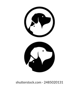 Set of Dog and cat logo design vector template elements