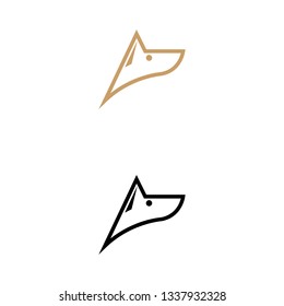 a set of dog head icons