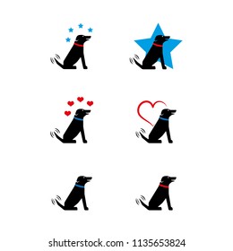 A set of dog icons