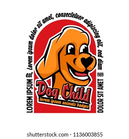 a set dog logo emblem