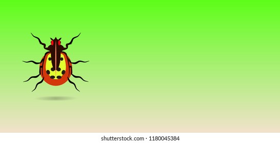 Set of Dog tick icon. Vector illustrations 