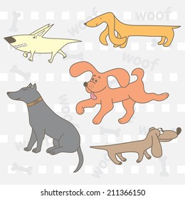 Set of dogs