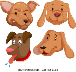 Ilustración de dibujos animados de perros