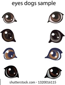 Set Dogs Eyes Vector Stock Vector (Royalty Free) 1320016115 | Shutterstock