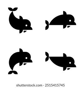 Logo de Dolphin. Diseño de iconos. Elementos de Plantilla