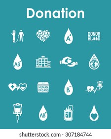 It is a set of donation simple web icons