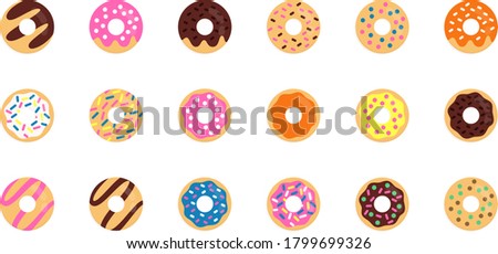 A Set of Donut Icons/Illustrations