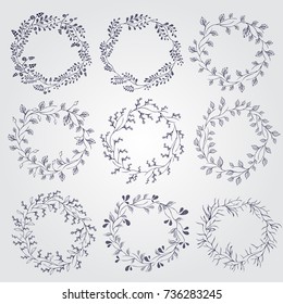 Set of doodle design elements