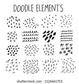 Set of doodle elements