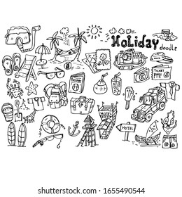 set of doodle elements Holiday