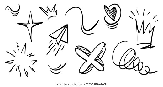set doodle emphasis design