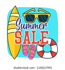 Set of doodle fun summer holidays cards design. Hello summer hand drawn style vector illustration