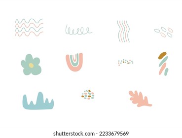 A set of doodle illustrations