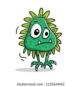 set doodle monster, vector illustration