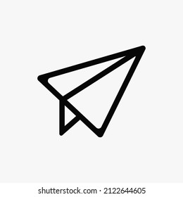 Set of doodle paper plane icon. Hand drawn Paper airplane. vector illustration. 10 Eps
