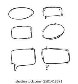 SET OF DOODLE QUOTE BOX ELEMENT