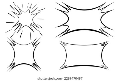 Set doodle shapes for message. Pencil sketches. Hand drawn scribble shapes and star. A set of doodle line drawings. Vector design elements, vector art illustration 8