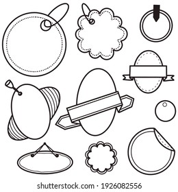 conjunto de papel de nota de esbozo de doodle para el vector de mensajes