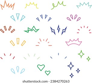 Doodles, bunte Doodles