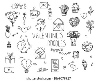 Se organiza con Doodles sobre el tema de San Valentín.