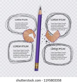 Set of Doodles, scribble collection. Vector realistic pencil on transparent background with sketches of gray color on transparent background. Vector eps 10 illustration