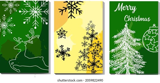 
Set of doodles vector elements invitation christmas card with hand drawn christmas elements christmas tree and snowflakes.