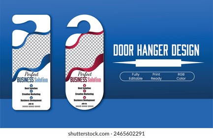 Set of door hangers design. Vector illustration, corporate door hanger design, Door hanger tags, do not disturb and make up room sign 