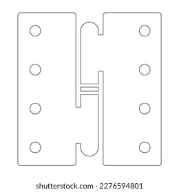 a set of door hinge icons design template. Trendy style, vector eps 10
