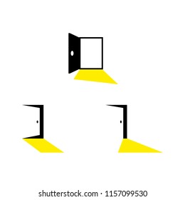 a set of door icons