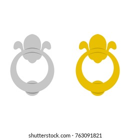 A set of door knocker icons