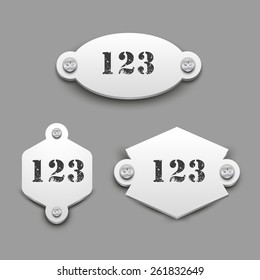 set door labels