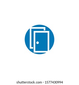 Set of door logo template vector icon illustration design 