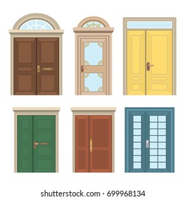 Set Classic Doors Stock Vector (Royalty Free) 329304176 | Shutterstock