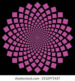 Set Dots Mandala, floral pattern icon collection
