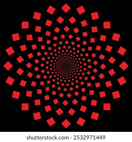 Set Dots Mandala, floral pattern icon collection
