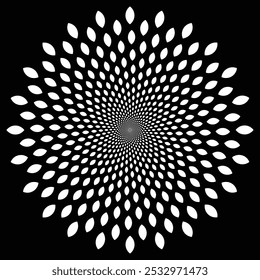 Set Dots Mandala, Blumenmuster Symbolsammlung
