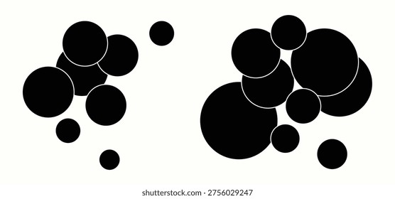 Conjunto doble círculo foto