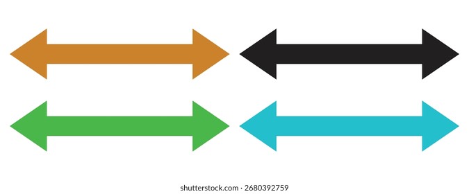 Conjunto de flechas Horizontales de doble cara